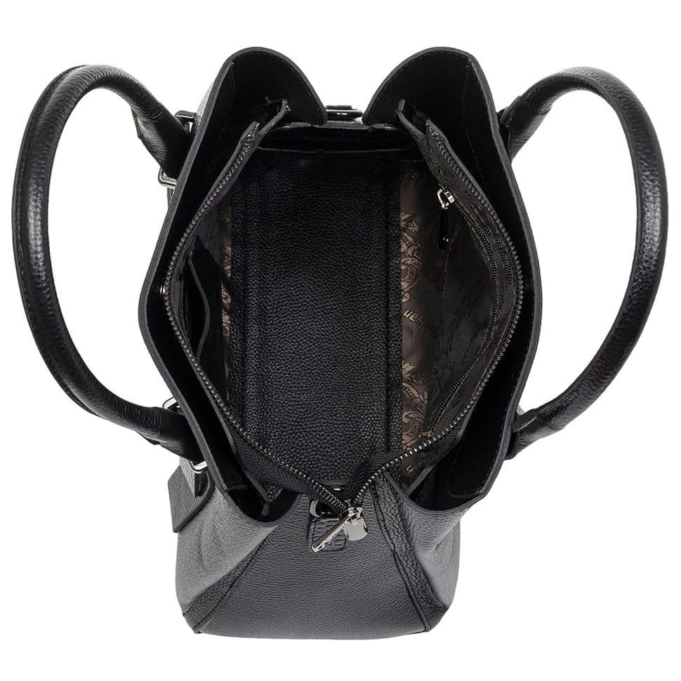 Сумка жіноча шкіряна Desisan 592-011 чорний флотар