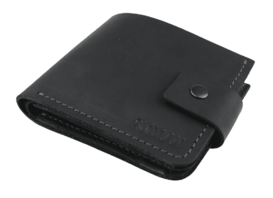 Mens small leather wallet SULLIVAN 9628(8) black