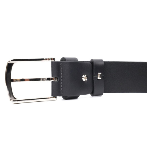 Стильний ремінь під джинси з натуральної шкіри GRANDE PELLE 11684 Чорний