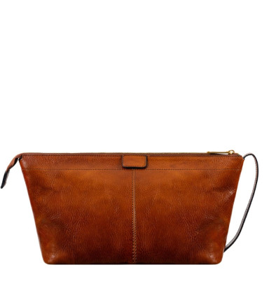 Жіноча шкіряна косметичка Dopp Kit - Ragtime - Коньячно-коричневий колір - Time Resistance 5244301W