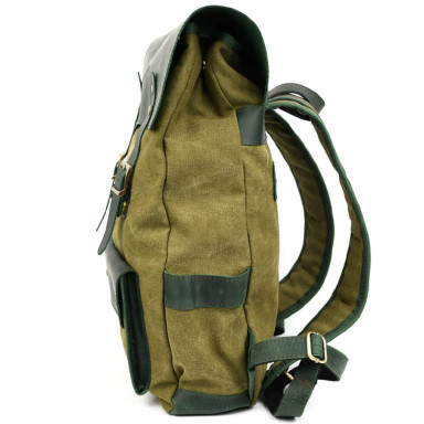 Laptop backpack made of canvas and crazy horse REH-9001-4lx by TARWA