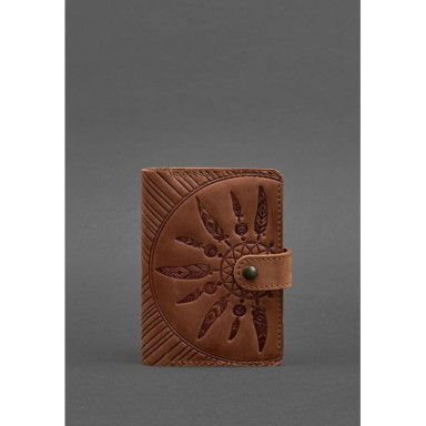 Women's leather passport cover 3.0 Indi brown