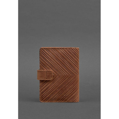 Women's leather passport cover 3.0 Indi brown