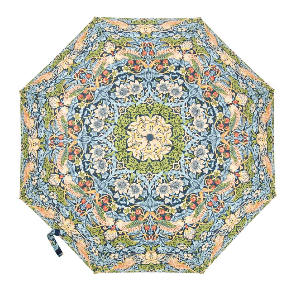 Парасолька жіноча Fulton L907-040669 Minilite-2 UV Strawberry Thief (Полуничний злодій)