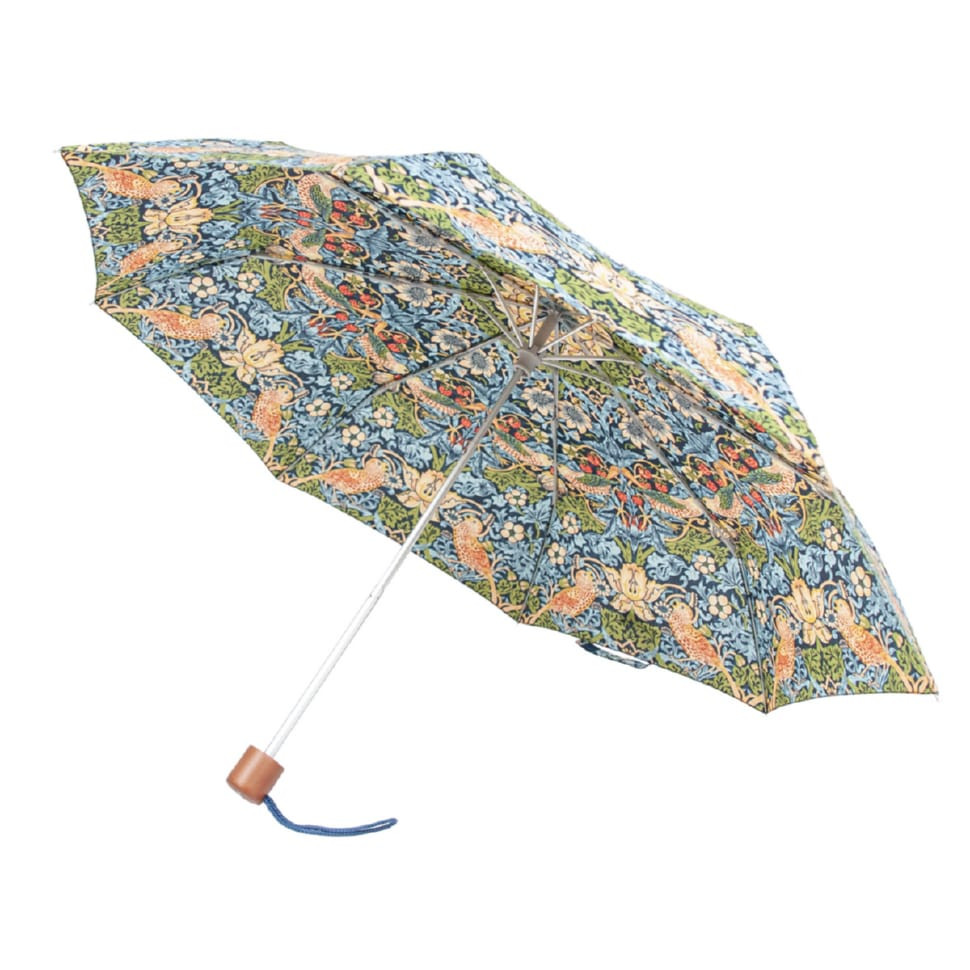 Парасолька жіноча Fulton L907-040669 Minilite-2 UV Strawberry Thief (Полуничний злодій)