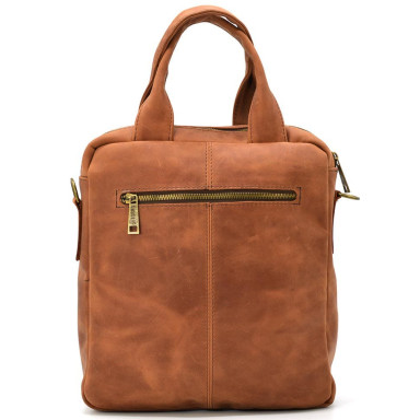 Vertical mens bag RB-7266-3md TARWA cognac