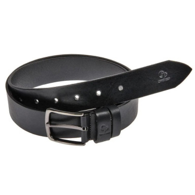 Leather belt Vite GP Grande Pelle black 40 mm unisex 430012300