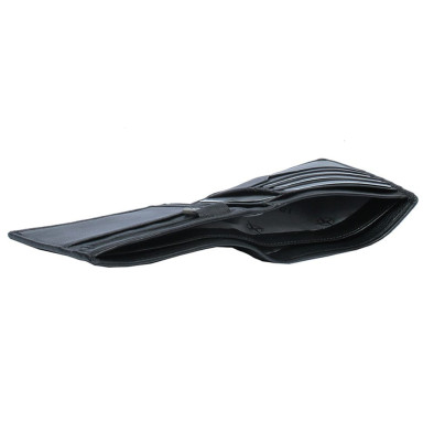 Leather wallet Cortina 5035 nero black