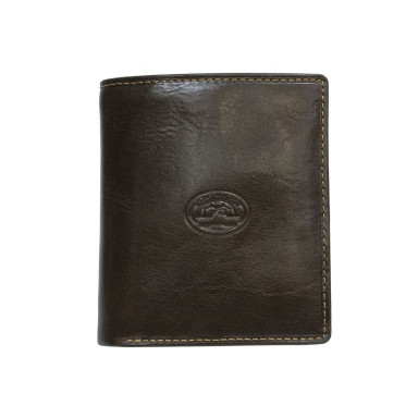 Leather wallet Italico 1165 moro brown