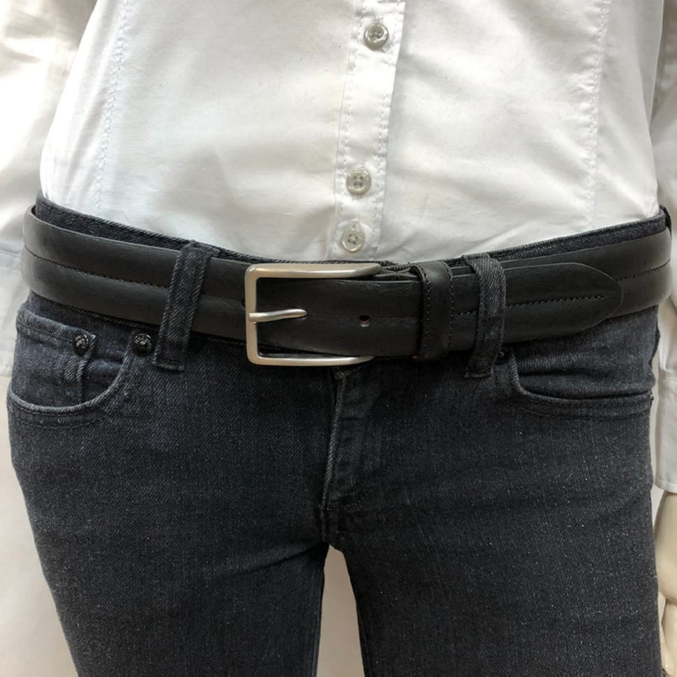 Ремень кожаный 420 nero черный TONY PEROTTI