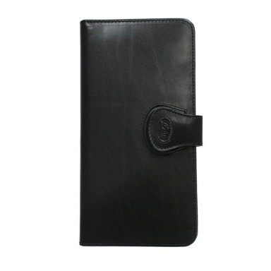 Leather travel wallet Accademia 2106 nero black