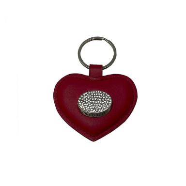 Брелок кожаный Swarovski 4009 marlboro красный