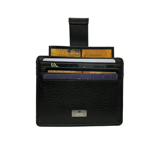 Кредитниця шкіряна Contatto 2236 чорний
