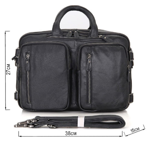 Сумка чоловіча Vintage 14058 Чорна