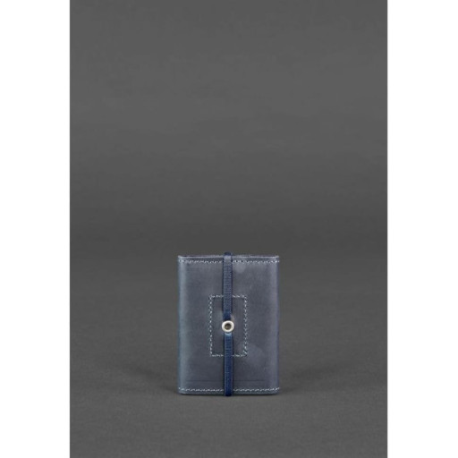 Шкіряний кард-кейс 1.1 синій
