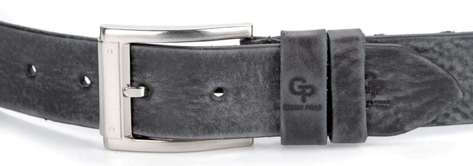 Ремінь чоловічий GRANDE PELLE 00863 джинсовий Сірий