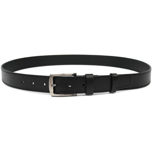 Ремінь чоловічий шкіряний чорний буйволова шкіра 35мм Limary sk350115