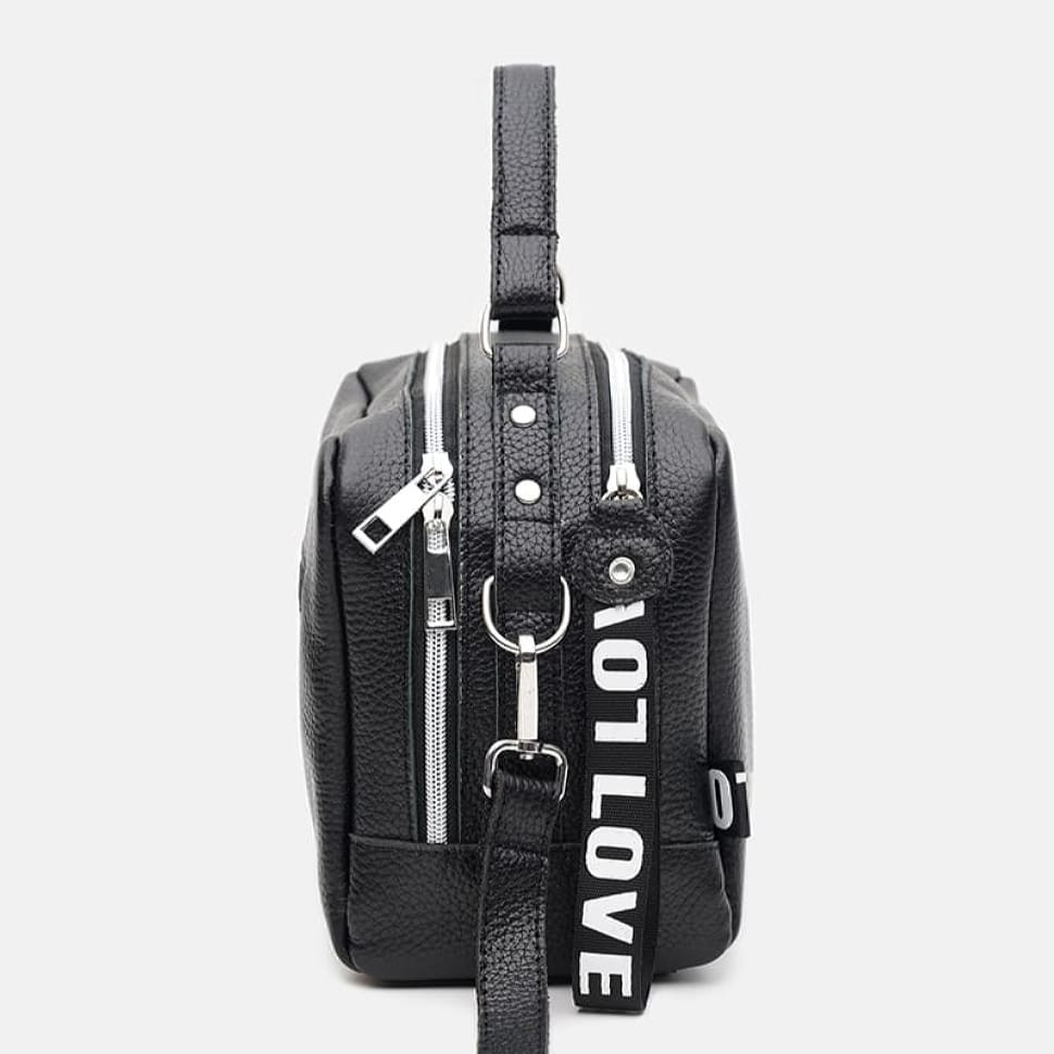 Жіноча шкіряна сумка Ricco Grande 1l649bl-black