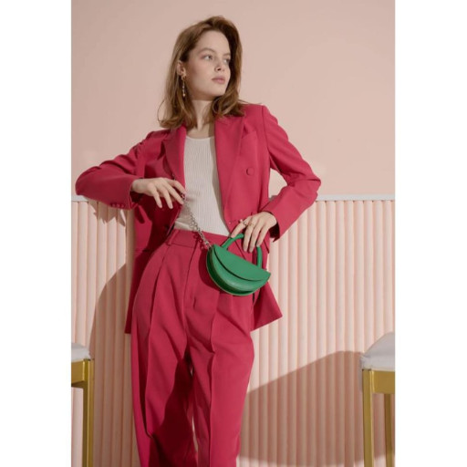 Жіноча шкіряна сумка Сhris micro зелена