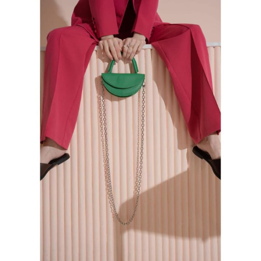 Жіноча шкіряна сумка Сhris micro зелена