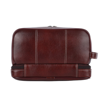 Hammonds Flycatcher TC4003 Brown Leather Toiletry Bag