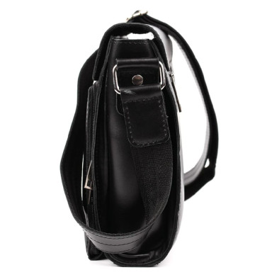 Mens leather shoulder bag ZA-30272-3md TARWA black