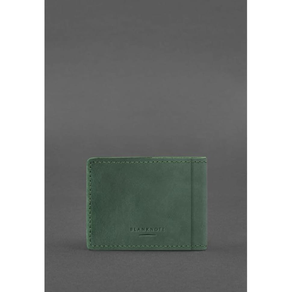 Шкіряна обкладинка для посвідчення учасника бойових дій зелена Crazy Horse