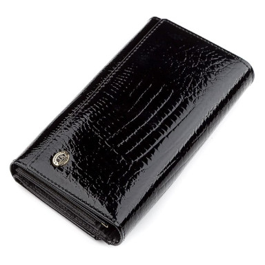 Кошелек женский ST Leather 18433 (S9001A) надежный Черный