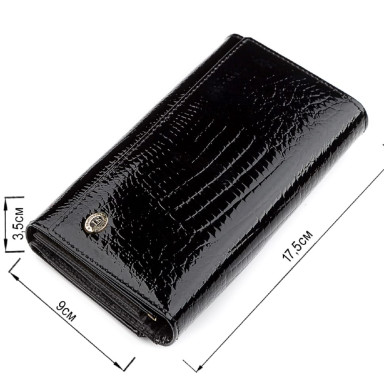 Кошелек женский ST Leather 18433 (S9001A) надежный Черный