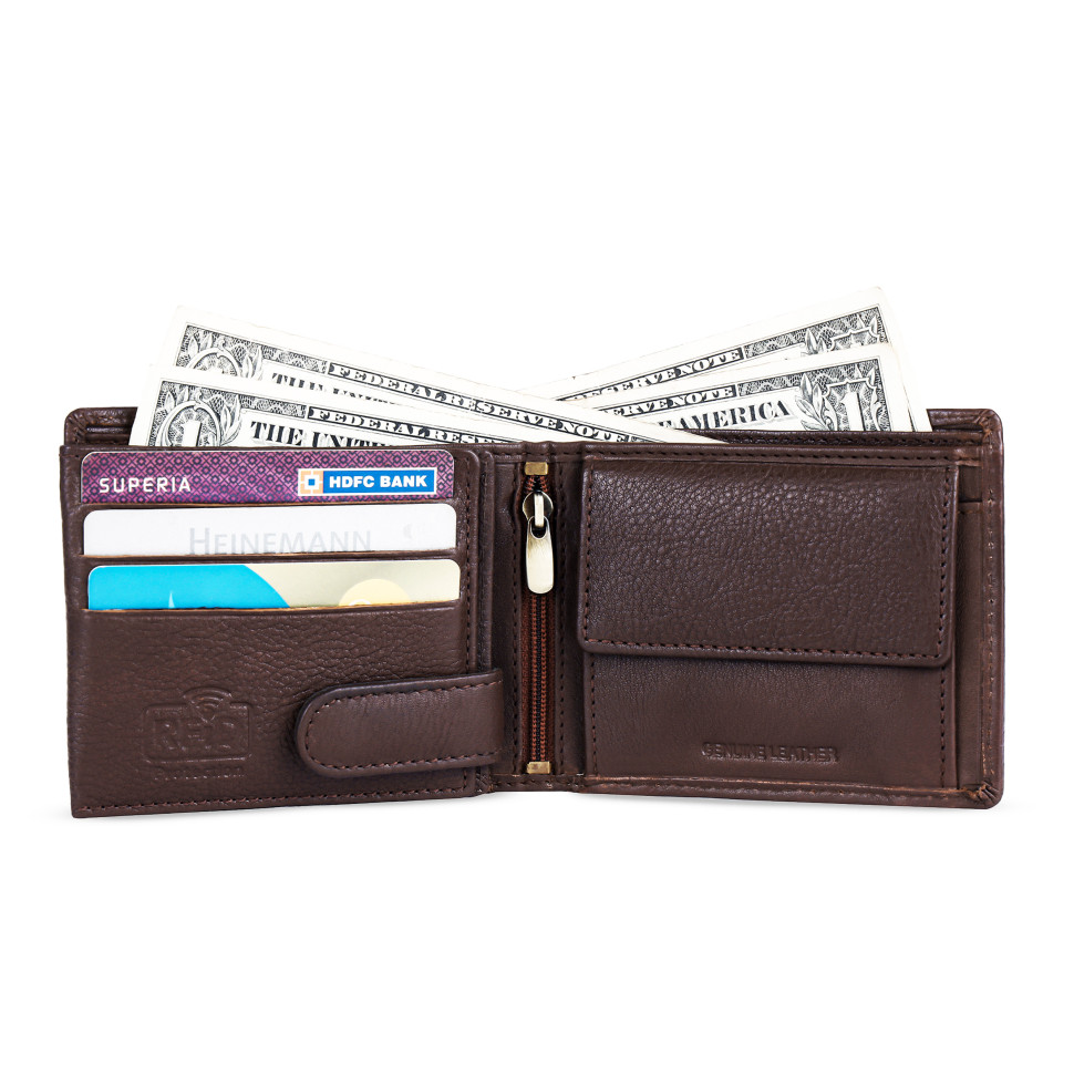 Hammonds Flycatcher HF592 Redwood Brown Leather Men's Wallet