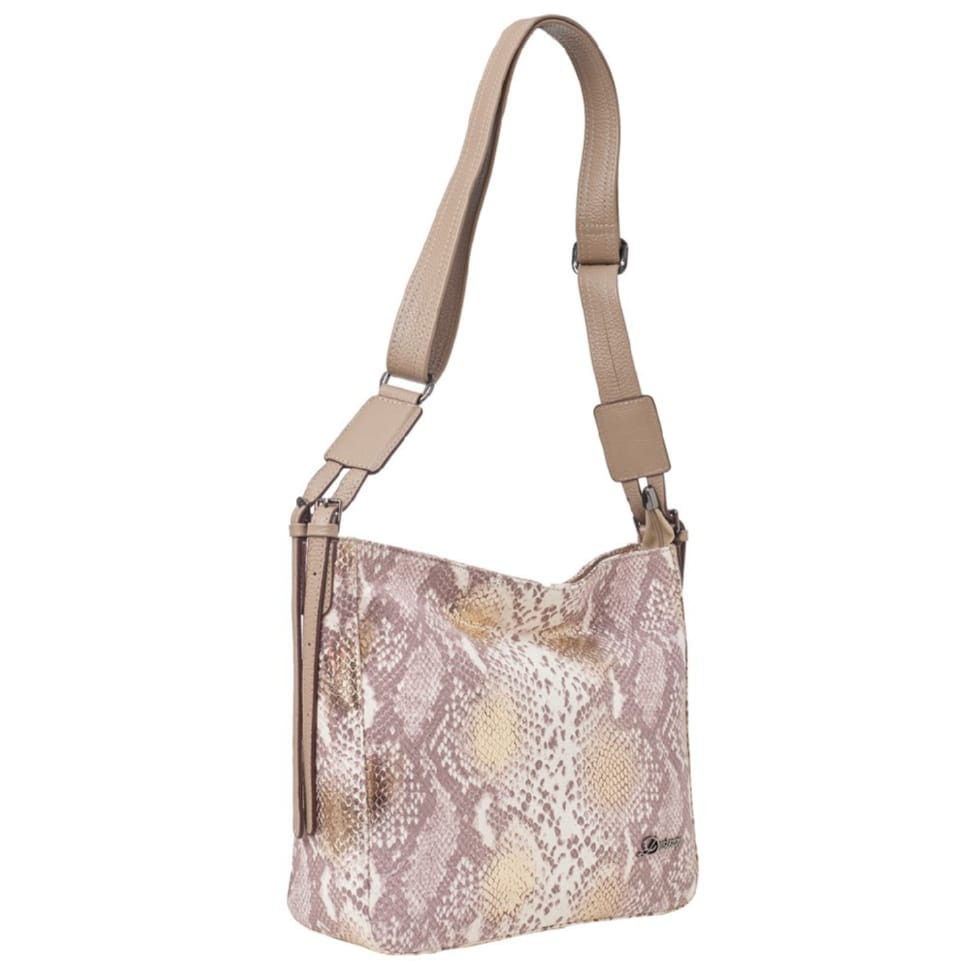 Сумка женская кожаная Desisan 2061-755 золотистая змея