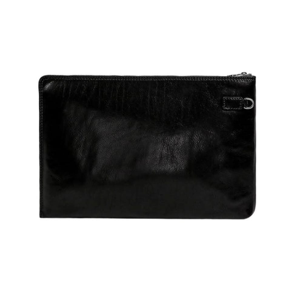 Великий шкіряний чоловічий клатч-гаманець - The Brothers Karamazov - Чорний колір - Time Resistance 5230501