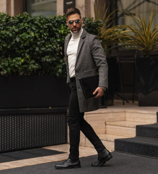 Великий шкіряний чоловічий клатч-гаманець - The Brothers Karamazov - Чорний колір - Time Resistance 5230501