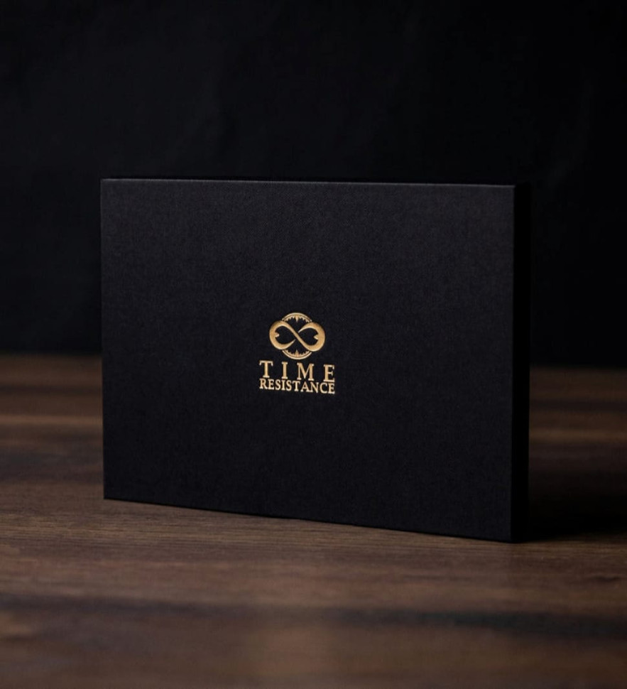 Великий шкіряний чоловічий клатч-гаманець - The Brothers Karamazov - Чорний колір - Time Resistance 5230501