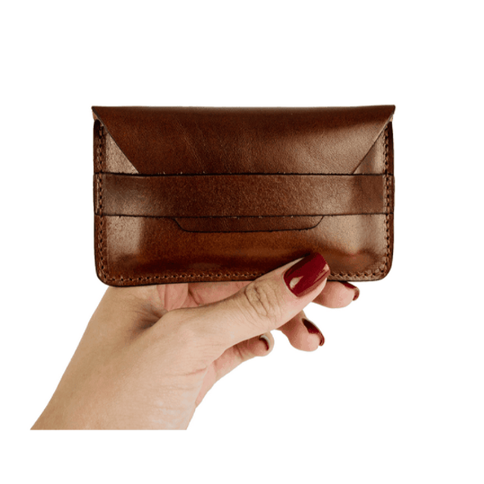 Корпус візитної картки шкіряної кредитної картки - Lucky Jim - Браун