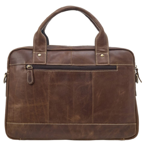 Портфель мягкий кожаный BUFFALO BAGS M8002C коричневый