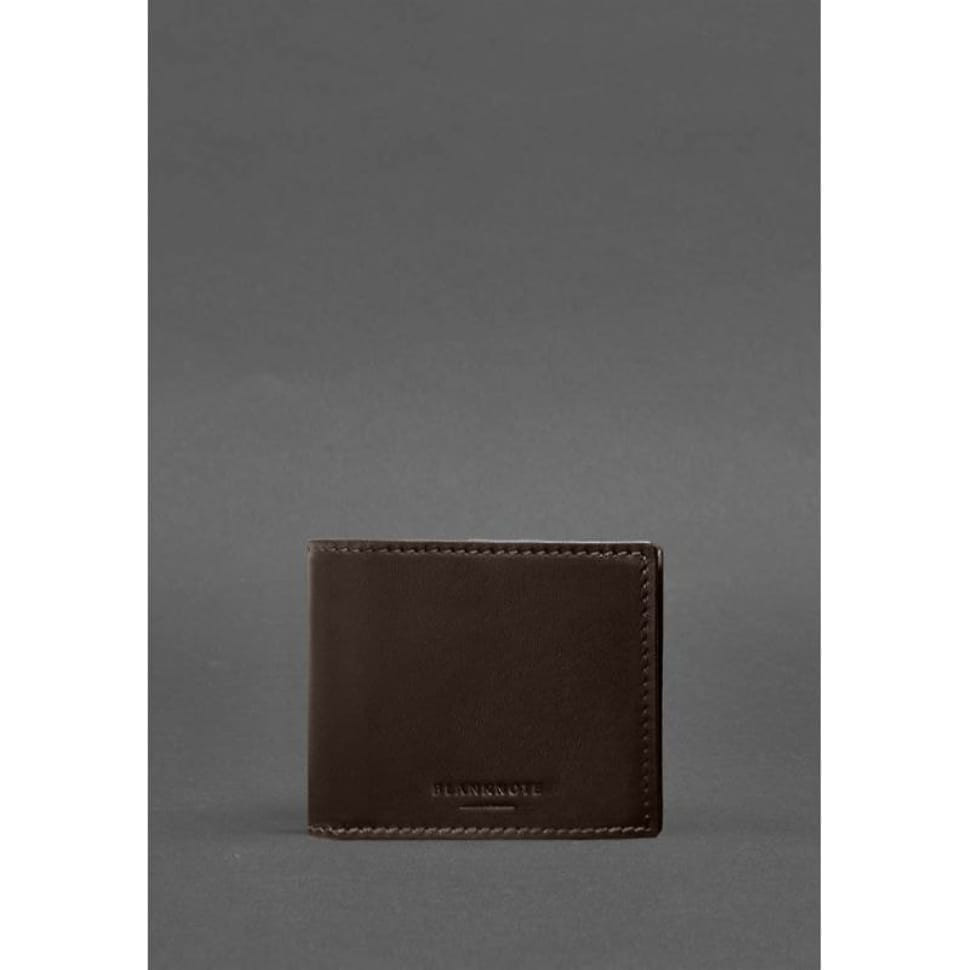 Leather cover for ID card of the Ministry of Defense dark brown