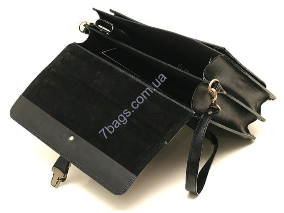 Ефектний шкіряний портфель для ділових чоловіків