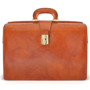 Pratesi RMA525/G - Leonardo Briefcase in cow leather Radica Brown