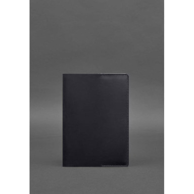 Leather cover for notebook 6.0 (soft-book) blue Crazy Horse