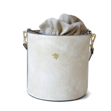Pratesi RPA335 - Cross Body Bag Secchiello R355 in cow leather Radica Panna