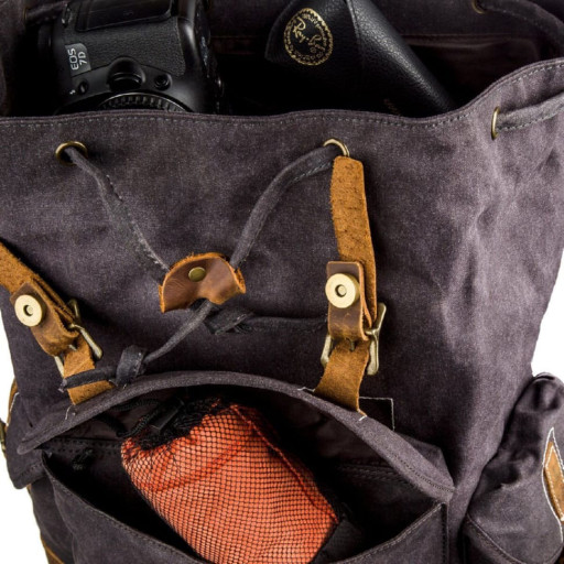 Похідний наплічник canvas Vintage 20110 Сірий