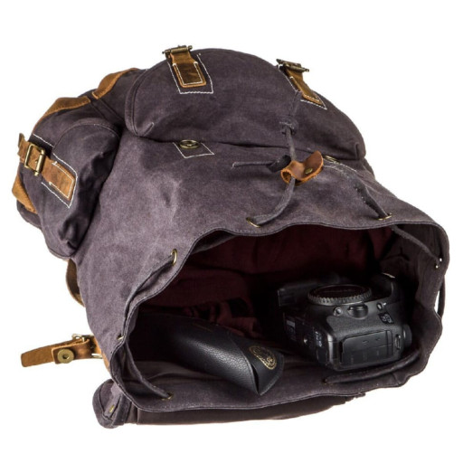 Похідний наплічник canvas Vintage 20110 Сірий