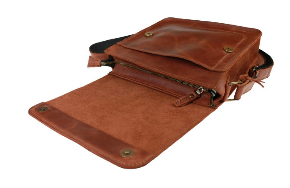 Сумка шкіряна клатч з натуральної шкіри SULLIVAN 2635(32) світло-коричнева