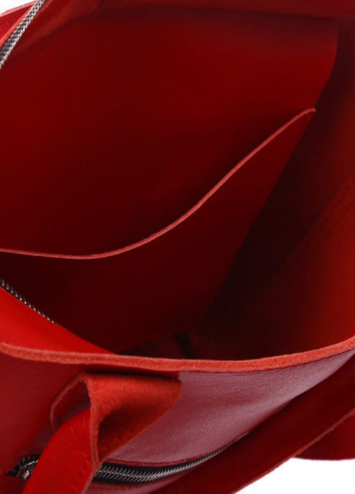 Жіноча шкіряна сумка Лі Dekey, колір - Червоний 019к