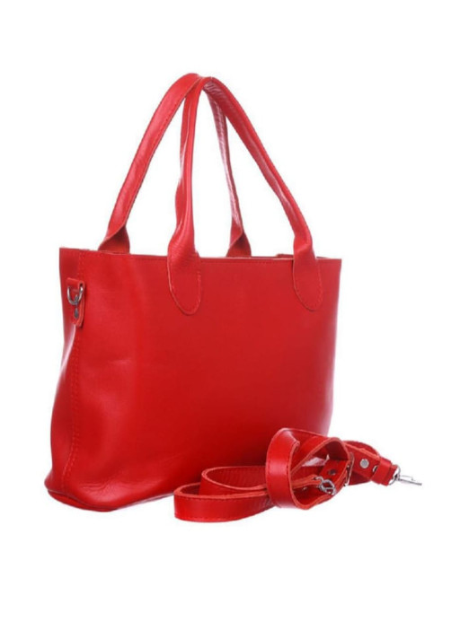 Жіноча шкіряна сумка Лі Dekey, колір - Червоний 019к