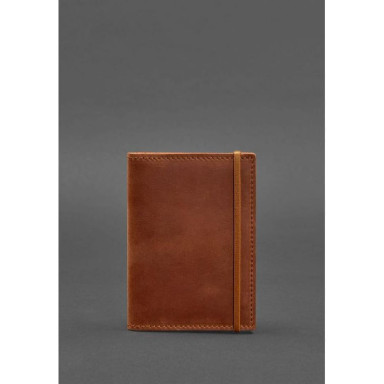 Leather cover for passport 2.0 light brown Crazy Horse