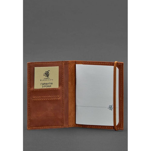 Leather cover for passport 2.0 light brown Crazy Horse