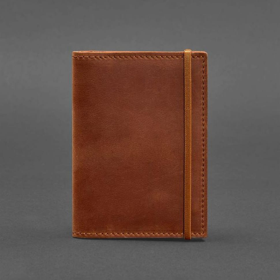 Leather cover for passport 2.0 light brown Crazy Horse
