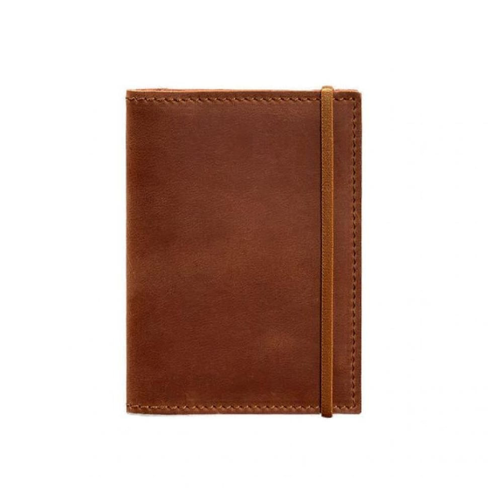 Leather cover for passport 2.0 light brown Crazy Horse